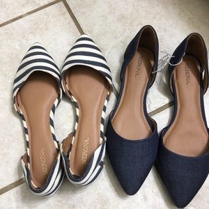 Two pair of super cute Merona flats